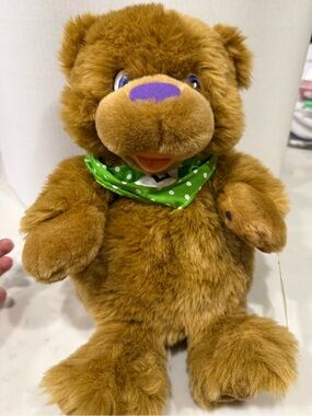 Pearson Scott Foresman Alphabuddy Bear Plush Hand Puppet 14" 2007 Vintage NWT